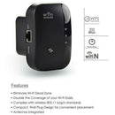 300Mbps Wifi Repeater Wireless Range Extender Wi-Fi Singal Booster Amplifier WPS