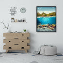 Full Drill Round Diamond Painting Undersea World Mosaic Picture Bead Craft