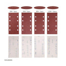 25 Pcs Sanding Pads,Sanding Paper Hook and Loop Sand Sheet 93x185mm Punched