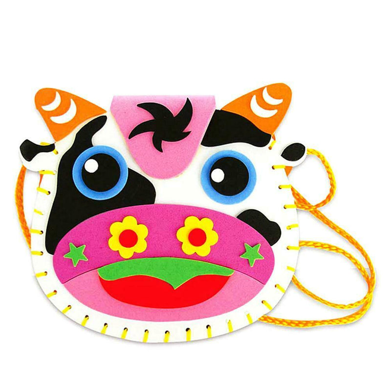 Children DIY Cartoon Bags EVA Handmade Bag Kindergarten Craft Material Pack