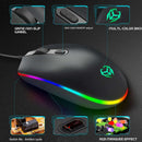 1X(Mini Optical Gaming Mouse 1600Dpi Mice For Pc Laptop Low Power Consumpti