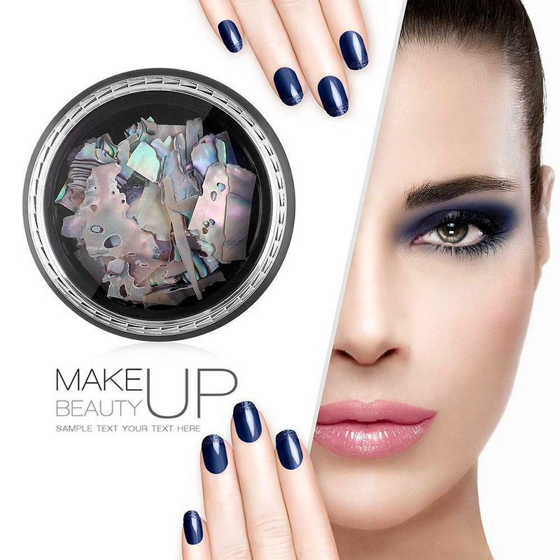 1 Box Natural Shell Piece Multicolor Fragments Nail Patch Nail Art (3)