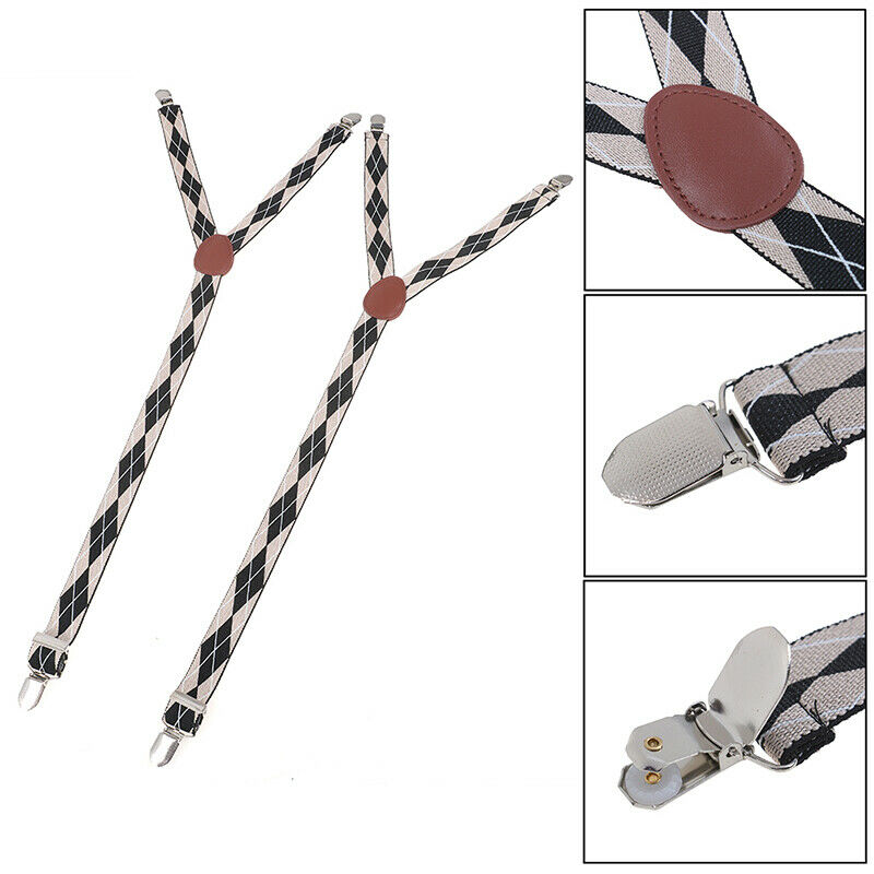 1Pair Shirt Stays Garters Y Shape Military Holder Non-slip Clamps Leg Suspend Gw