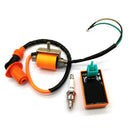 Performance Ignition Coil CDI Box Spark Plug 50cc-125cc ATV Dirt Bike Go Kart