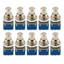 10x 9-Pin 3PDT Stomp Foot Switch True Bypass Eletric Guitar Pedal Effect DIY