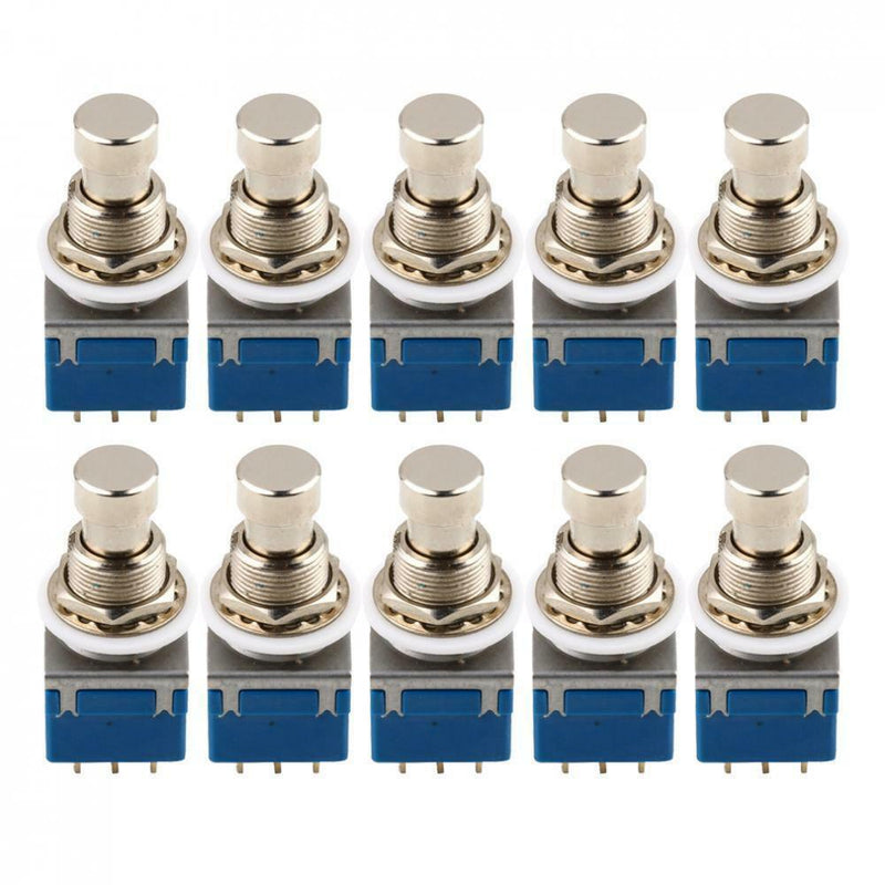 10x 9-Pin 3PDT Stomp Foot Switch True Bypass Eletric Guitar Pedal Effect DIY