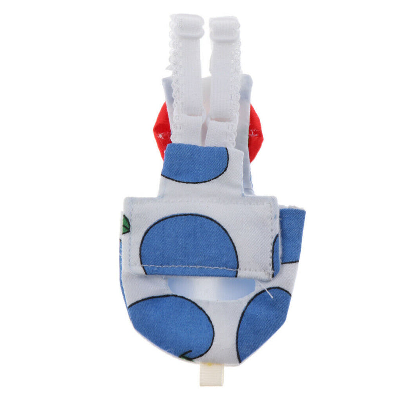 2 Pcs Flexible Cloth Breathable Cockatiel Parrot Bird Diaper Nappy Flight Suit -