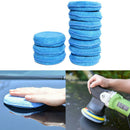 10Pcs Car Waxing Polish Microfiber Foam Sponge Applicator Clean Detailing  UHB