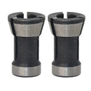 2Pcs Alloy Collet Chuck Adapter For Trimming Engraving Machine Tool 6.35mm