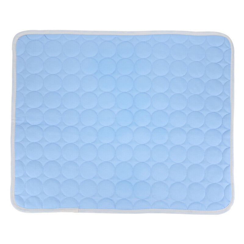 Summer Pet Cooling Ice Mat Cat Dog Sleeping Blanket Cushion (Sky Blue M) A