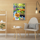 Drawing Art Full Round Drill Animal Fox 5D Kit DIY Diamond Painting (LD481)