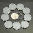 100PCS Clear Round Plastic Coin Capsule Container Storage Box Holder Case 30mm