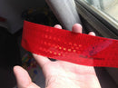 RED CONSPICUITY TAPE all red SAFETY TAPE HIGHLY REFLECTIVE 3mx5cm