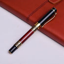 Chinese Classical Fountain Pen Golden Metal Wood Signature Pen for Office B