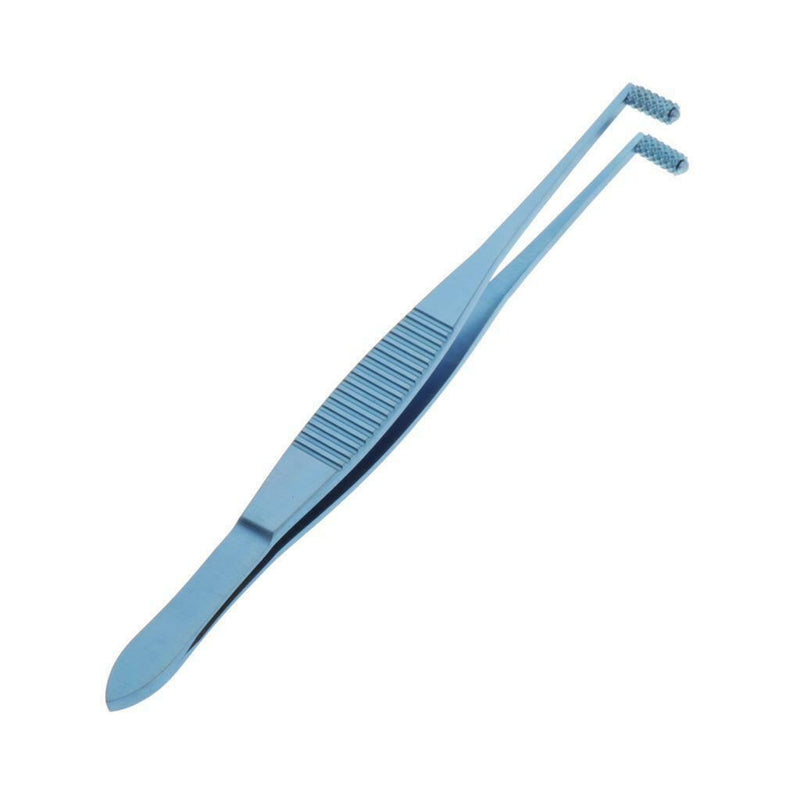 Stainless Steel Roller Tip Angled Meibomian Gland Expressor Forceps - 11cm /