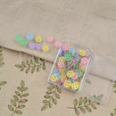 5X(100pcs/bag Pins Mixed Colors Sewing Patchwork Pins Flower Head Pins SewiE7A8)