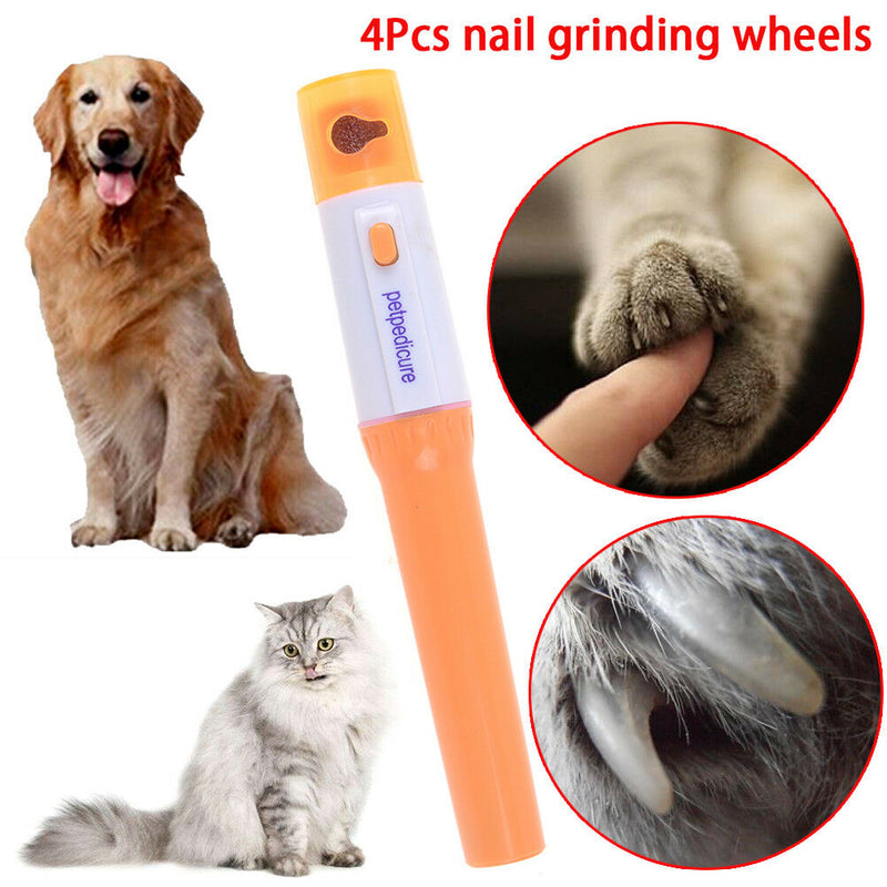 Electric pet dog cat pedicure grinder clipper claw toe nail trimmer kit duraJ3c