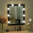 10pcs LED Makeup Mirror Light Bulb Dimmable Hollywood Vanity Lights (USB) A