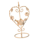 European-Style Retro Heart-Shaped Wedding Candlestick Decor Ornaments White