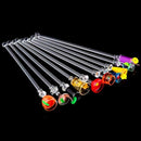 10pcs 23CM Cute Cocktail Sticks Drink Mixer Bar Stirring Mixing With Colorf B3Z3
