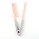 Portable V Type Hair Straightener Comb Folding DIY Hair Styling Clip Tool A