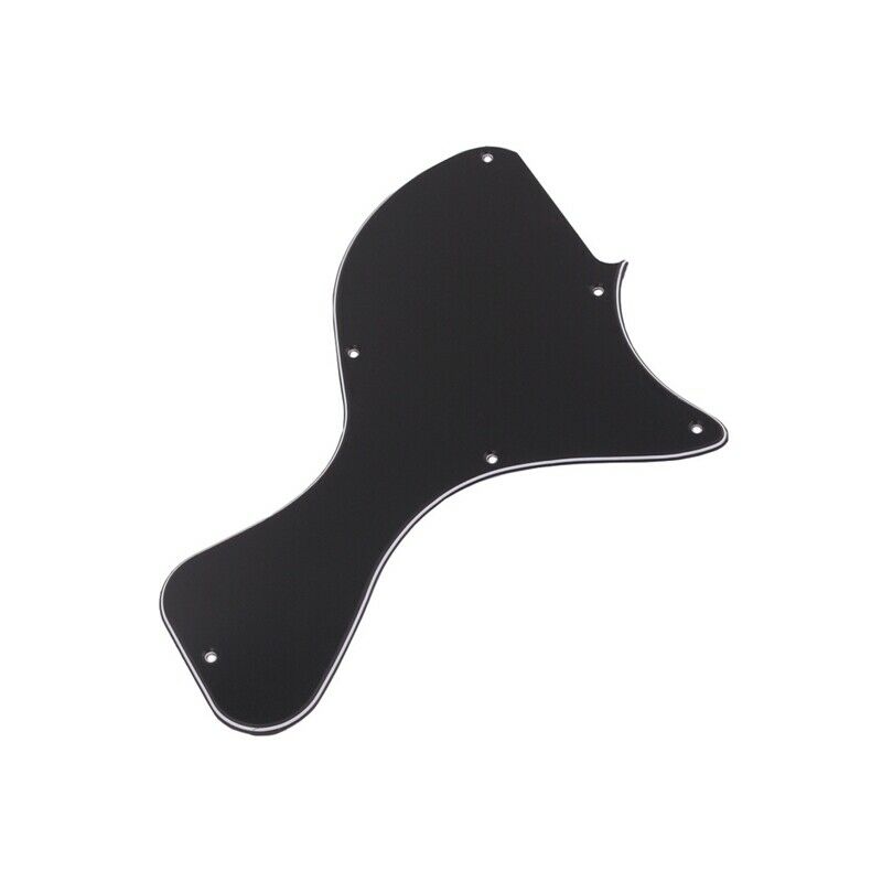 1PC Celluloid Guitar Pickguard Material Scratch Plate Shaped Black