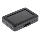 2 Pcs PU Leather Travel Jewelry Box Diamond Display Organizer Storage Case