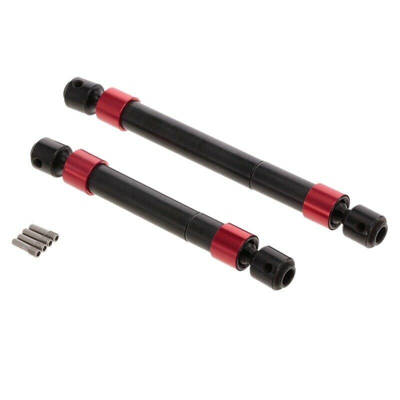 2Pcs Rc Car Front And Rear Metal Axle Cvd Drive Shaft For Traxxas Trx-4 Rc  B1I5