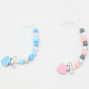 Baby Pacifier Clip Chain Colorful Love Heart Silicone Dummy Pacifier Clip C S5G9