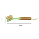 1Pcs Natural Bamboo Dish Brush Hand Brush over Wood Handle and Stiff Bristl