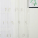 Leaf Embroidered Bedroom Half Blackout Curtain Living Room Window Blinds