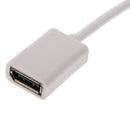 Display Port DP to DP Cable Male To Female Adapter Digital High Speed White