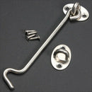 Stainless Steel Heavy Duty Cabin Hook and Eye Lock for Shed, Gate or Garage G1O8