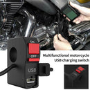 Motorcycle Handle Switch Headlight Controller Outdoor Flameout With USB Charger