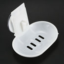 Double Soap Dish Strong Suction Soap Holder Cup Tray for Shower Bathroom (W K1Y8