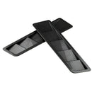 2PCS Universal Carbon Fiber Look Style Hood Vent Louver Cooling Panel Trim A_