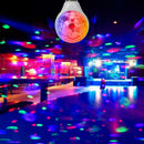 E27 3W Double-headed RGB LED Bulb Rotating Crystal Magic Ball Stage Light