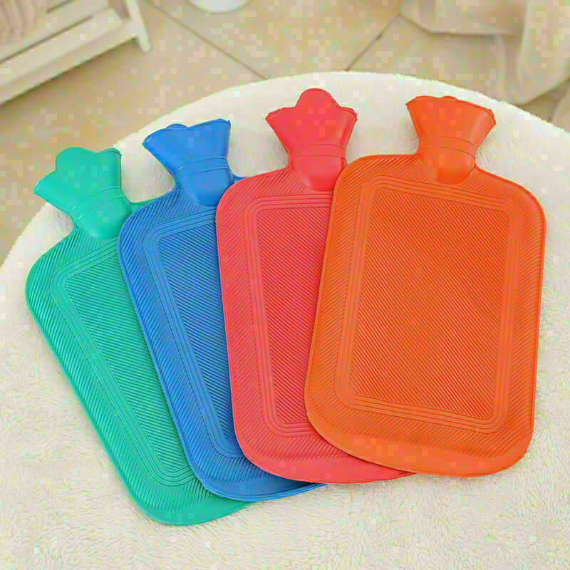 HOT THICK Rubber HOT WATER BOTTLE BAG WARM Relaxing Heat Cold Therapy R4Q5 L9C0