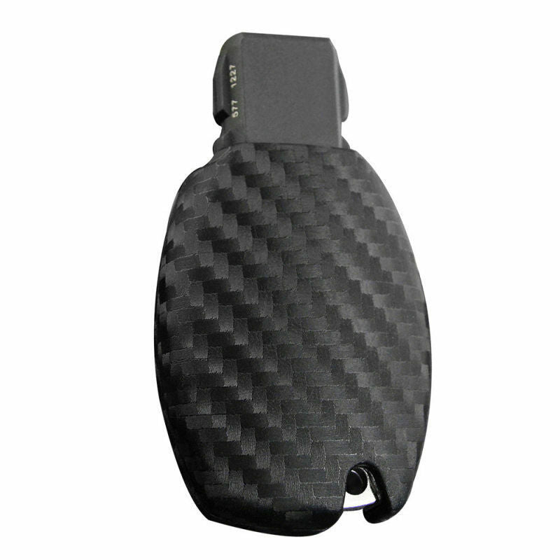 1 Set For Mercedes-Benz Carbon Fiber Smart Car Key Case Cover Fob Holder