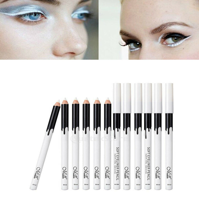 Lot 12pcs Professional Long Lasting Eyeshadow Eyeliner Pencil Highlighting Stick