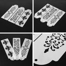 3pcs/Lot Plastic Cake Stencil Cake Decoration Sugar Sieve Cake Mold Stencil