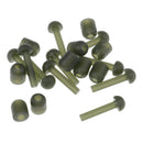 20pcs Carp Fishing Tackle Rubber Tubes Cap Terminal Tackle Accessories