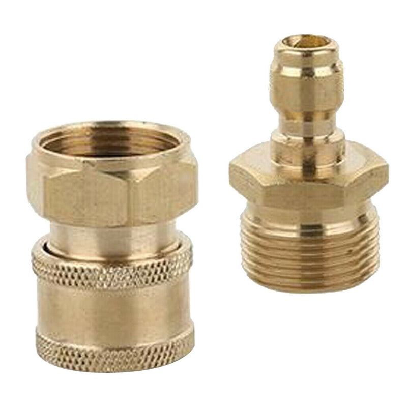 2pcs Brass Quick Connector Coupler Garden Hose Fittings External  M22 x 1.5 Male