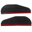 2pcs Car Side Rear View Mirror Rain Eyebrow Visor Carbon Fiber Sun Shield Cover-
