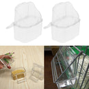 4 Pcs Automatic Bird Seed Feeder, Free Install Transparent Parrot Foraging