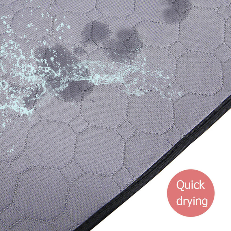 Washable Pet Diaper Pad Waterproof Durable Urine Absorbent Mat (Gray S) A