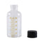 1pcs 50ml Scale lab glass vials bottles clear containers with black screw cap0K