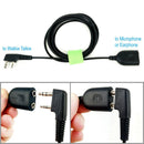 Walkie Talkie K type 2 Pin Speaker Mic Microphone Headset Earpiece Male to