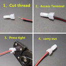 100Pc CE-2X Terminals Pressure Line Cap Wire Connectors Wiring Connector Ca N4T1