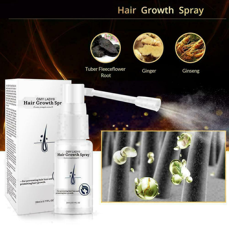 Anti Hair Loss Hair Growth Spray Essential Liquid Dry Repair Regeneration T Z4C9